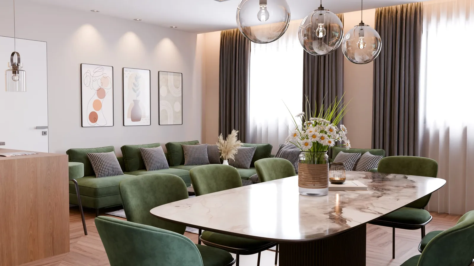 Vizualizacija interijera penthousea